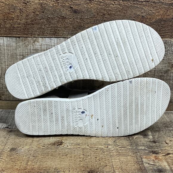 Sorel Ella Leather Sandals Kettle Gray Size 9 - Picture 6 of 7